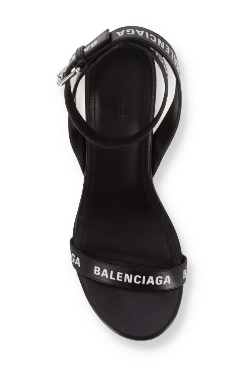 Balenciaga Allover Logo Sandals