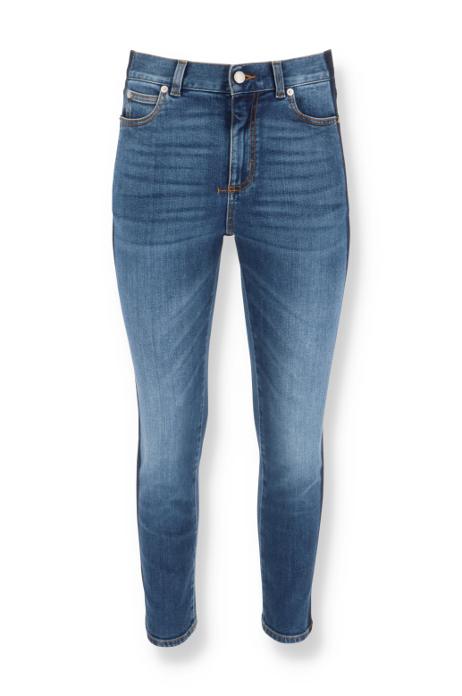 Alexander McQueen Two-Tone Jeans