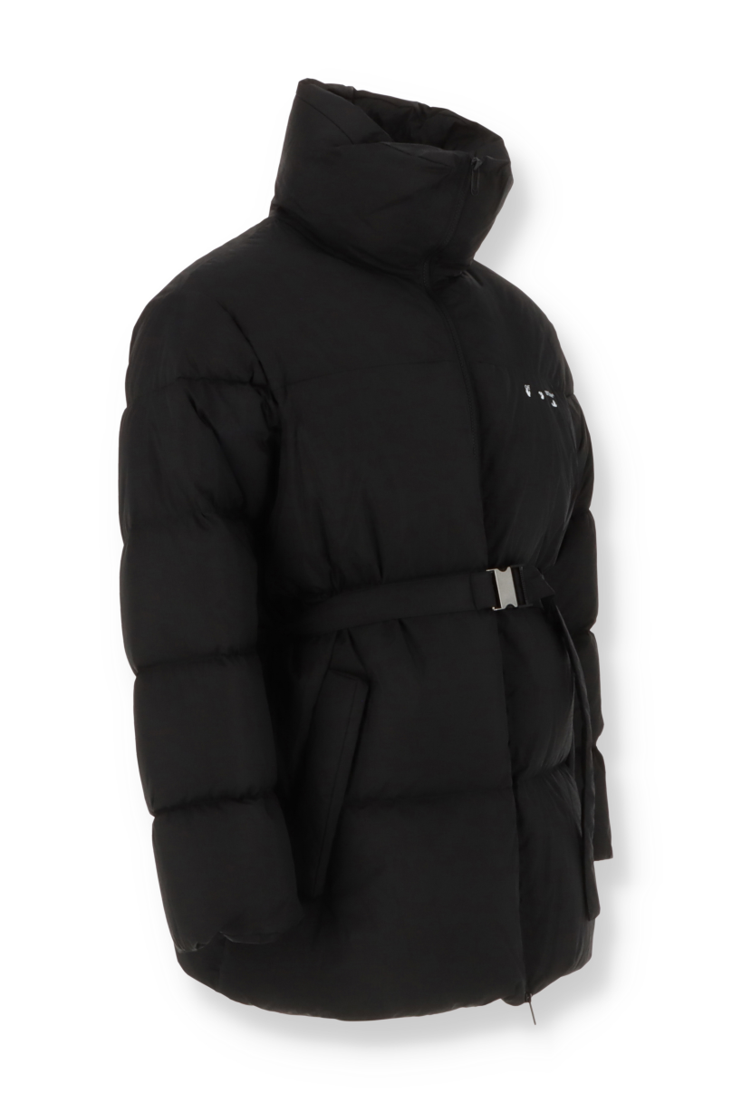 Daunenjacke mit Gürtel Off-White