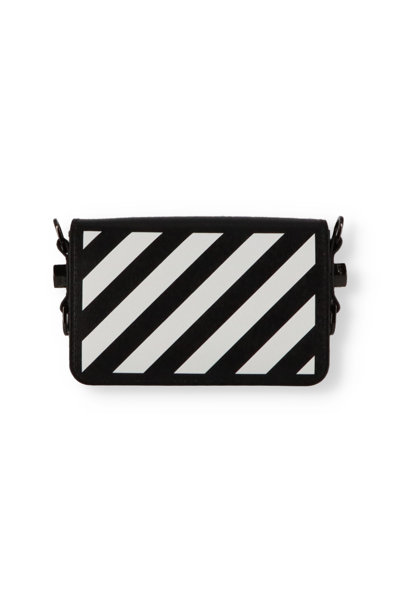 Off-White Black offers and White Striped Shoulder Bag