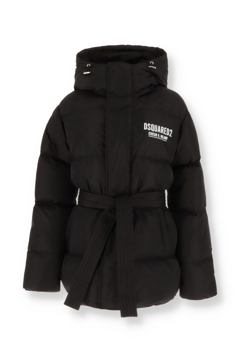 Daunenjacke mit Gürtel Dsquared2