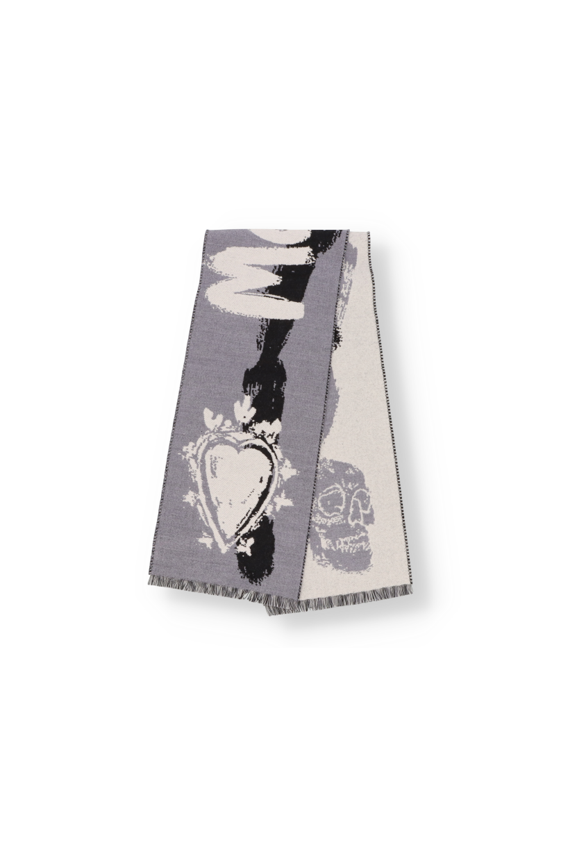 Alexander McQueen Graffiti Scarf