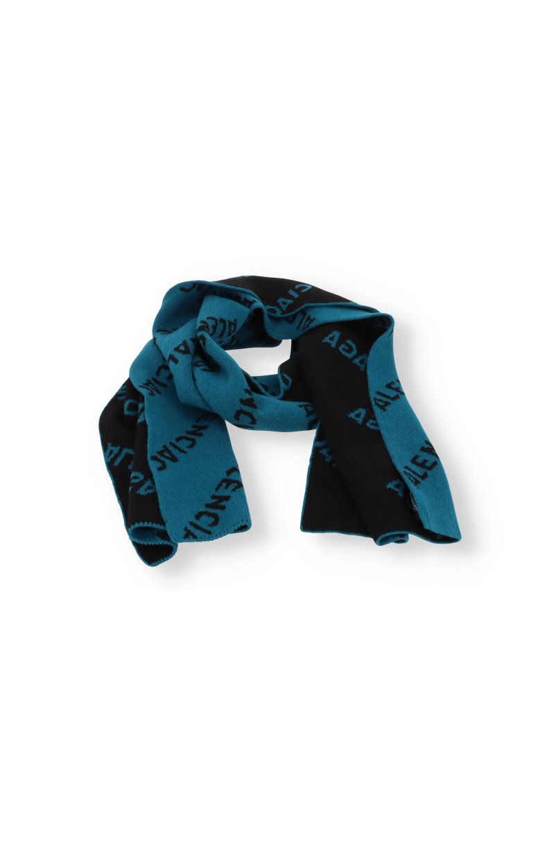 Balenciaga Allover Logo Scarf