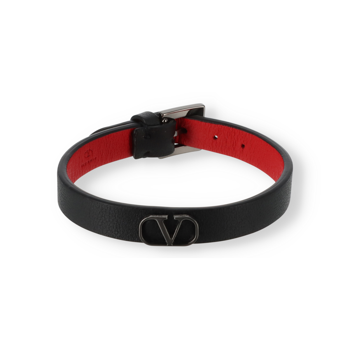 Bracelet en cuir grainé Valentino
