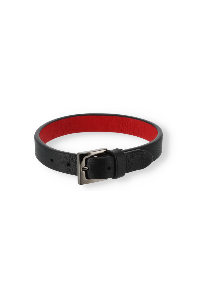 Bracelet en cuir grainé Valentino