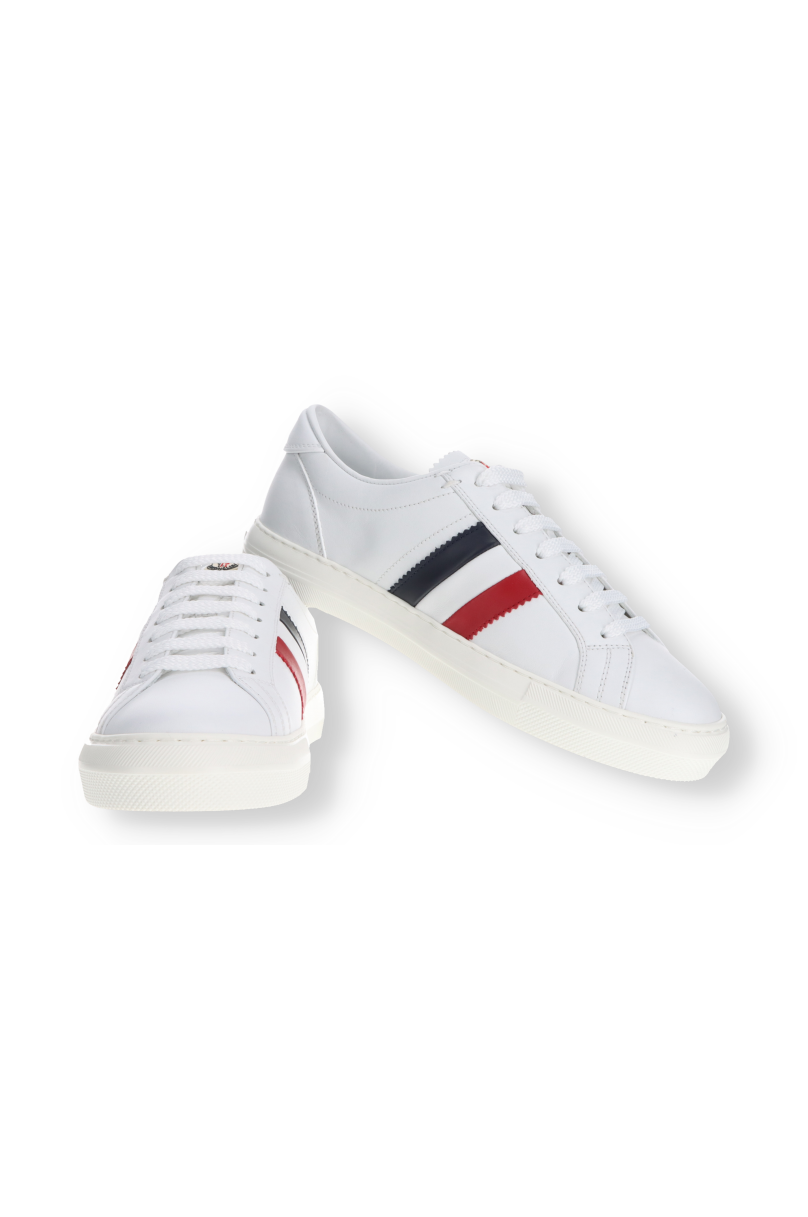 Moncler New Monaco Tricolore Cupsole Sneaker Black/Navy/Red/White | Sameway