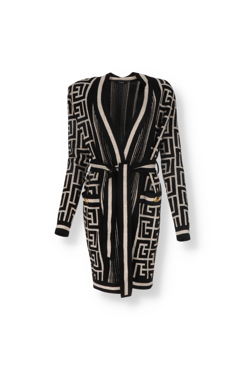 Monogramm-Strickjacke Balmain