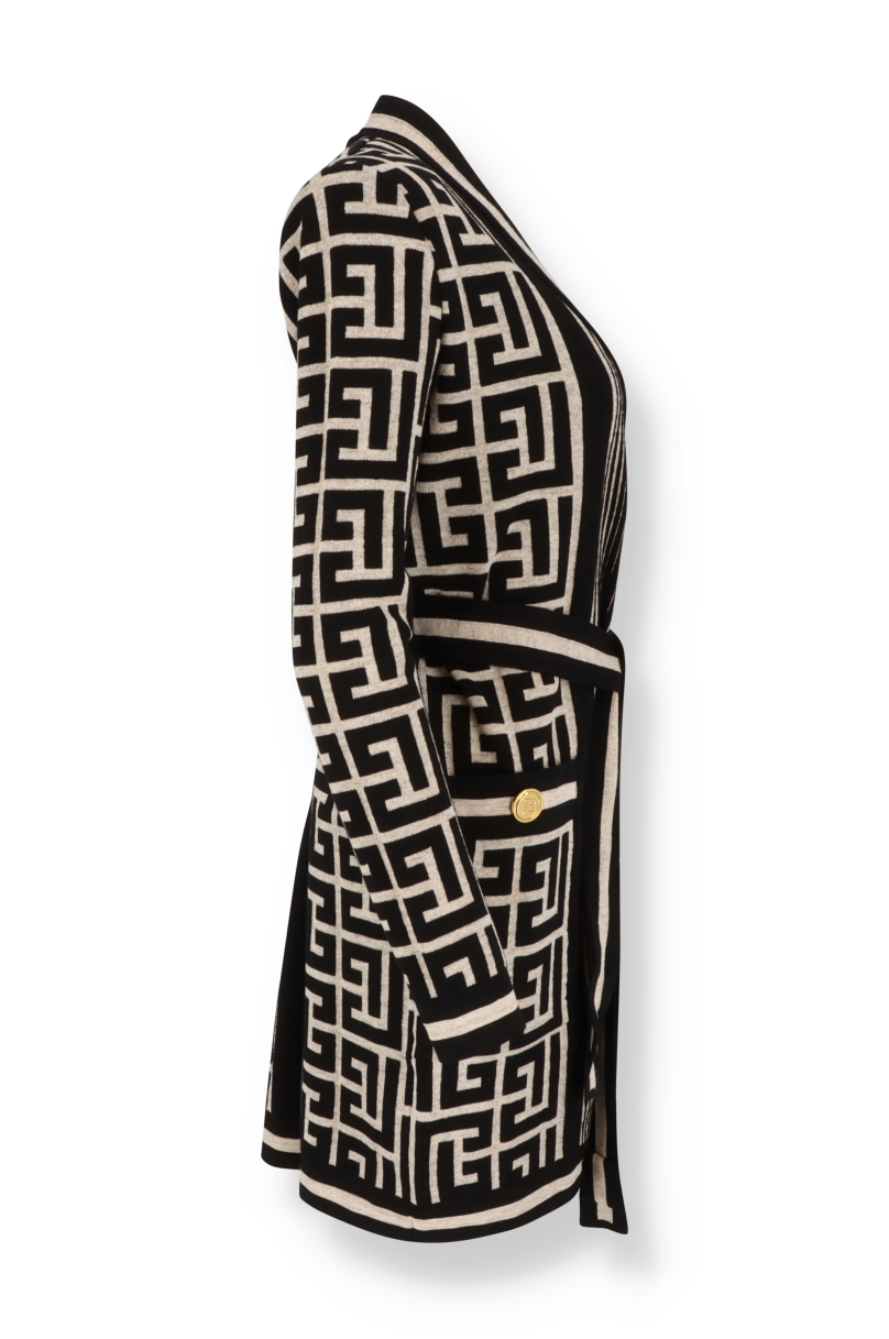 Monogramm-Strickjacke Balmain