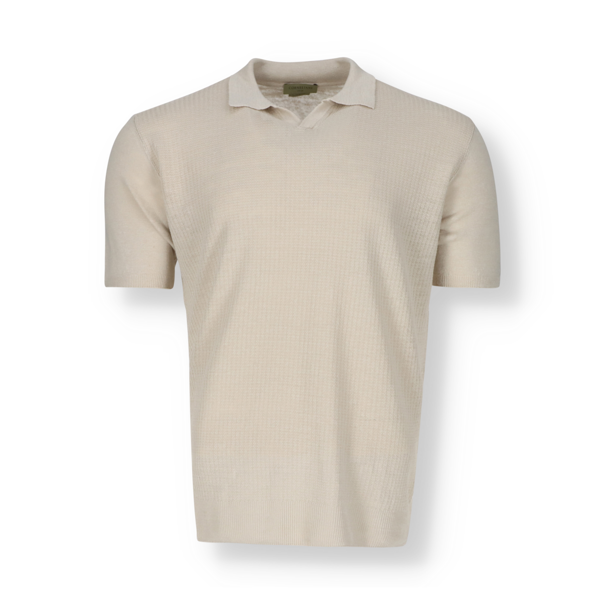 Corneliani linen polo shirt