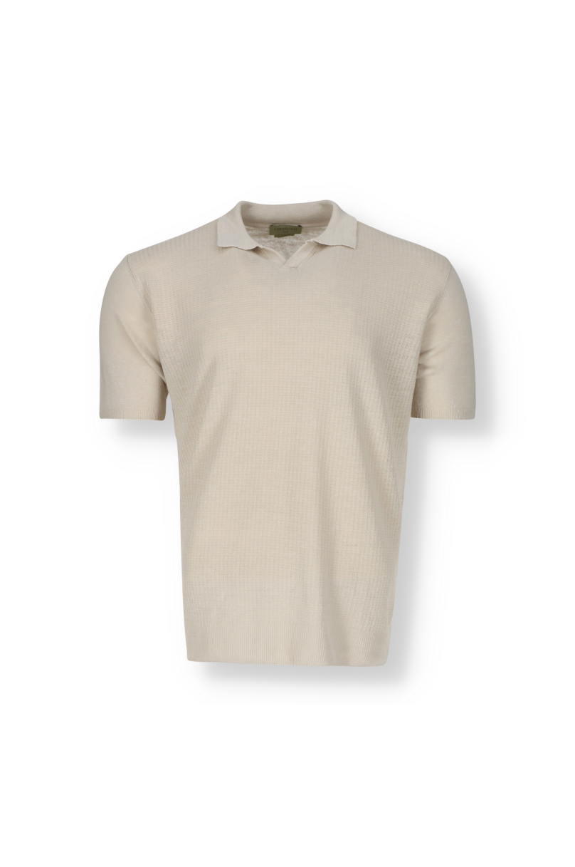 Corneliani linen polo shirt