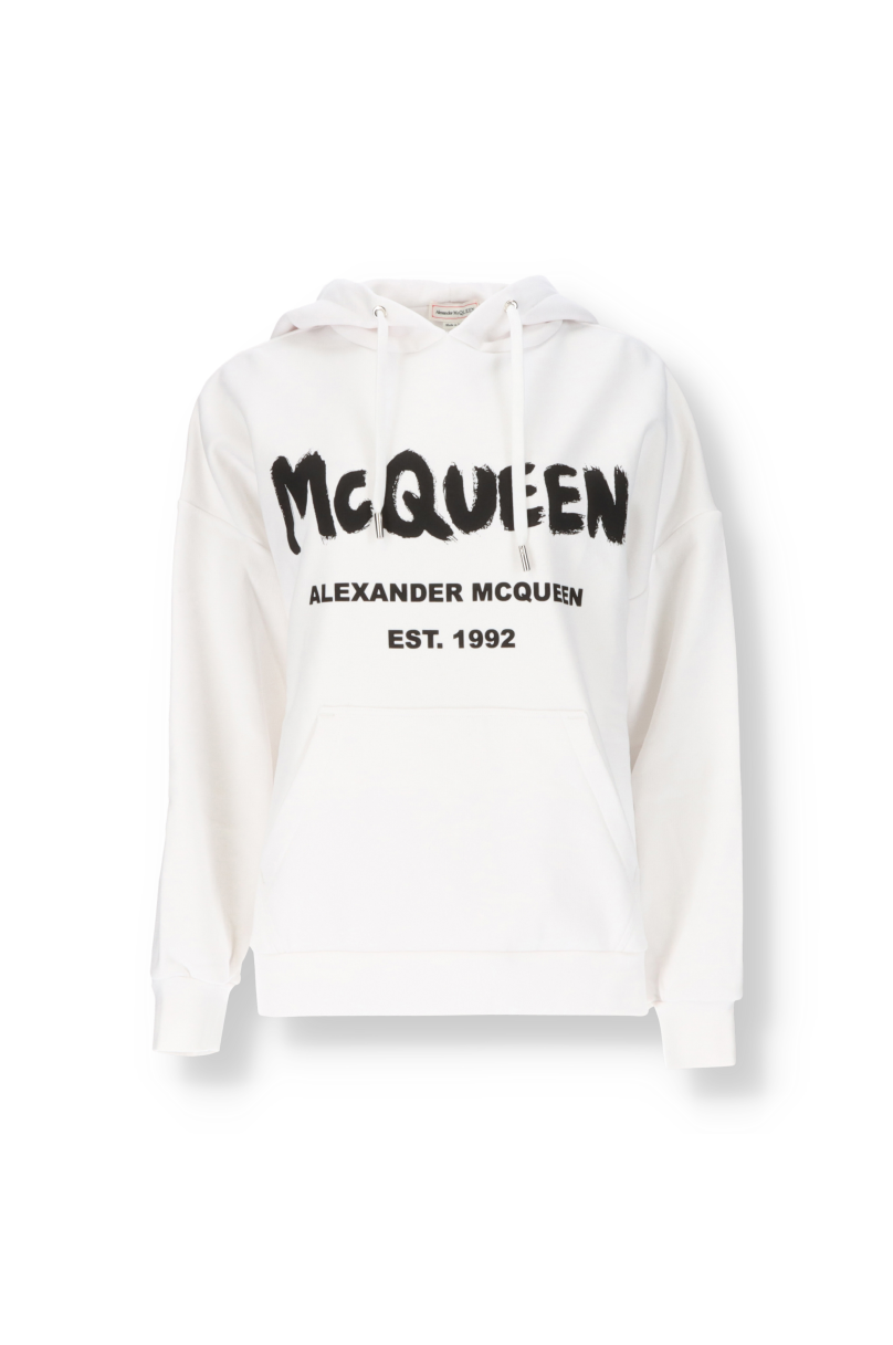 Kapuzen-Sweatshirt Alexander McQueen Graffiti