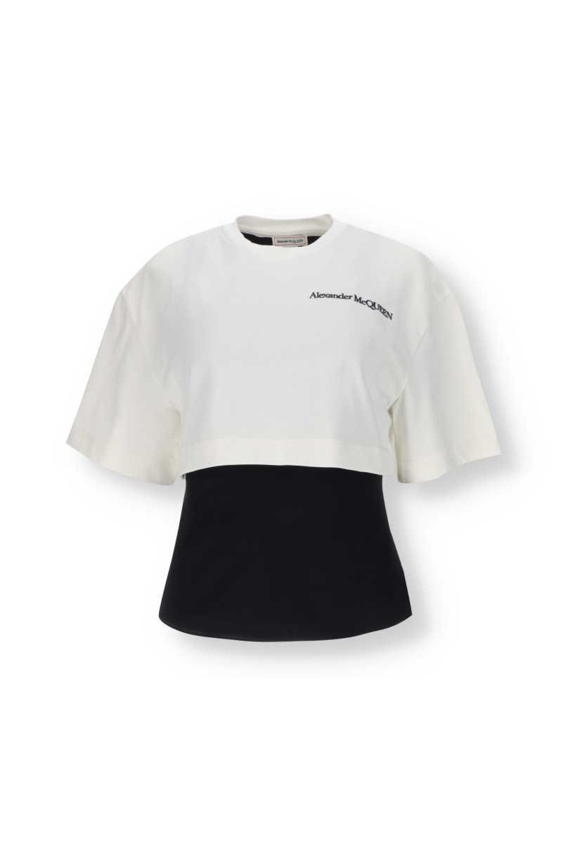 Überlagertes T-Shirt Alexander McQueen