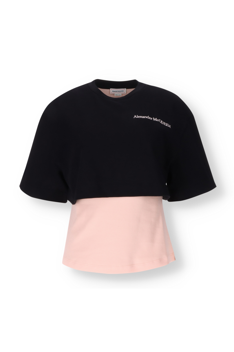 Überlagertes T-Shirt Alexander McQueen