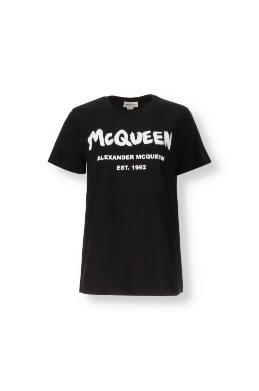 Luxury brands Alexander McQueen Graffiti T-shirt Drake Store