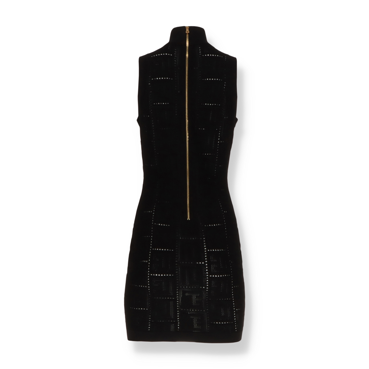 backless black dress soaked to the skin BALMAIN x H&M - Pre-owned viscose dress decorated with pearls (T34)