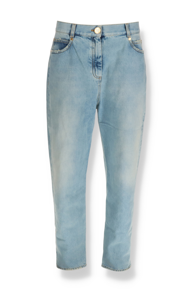 Boyfriend-Jeans mit niedriger Leibhöhe Balmain