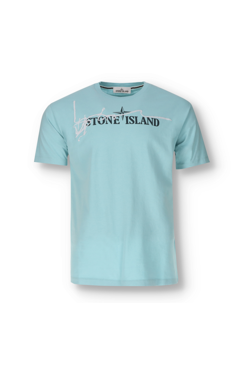 T-Shirt Stone Island Unterschrieben