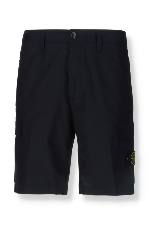 stone island bermuda shorts black