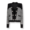 Gestreifte Jacke Balmain - - Outlet
