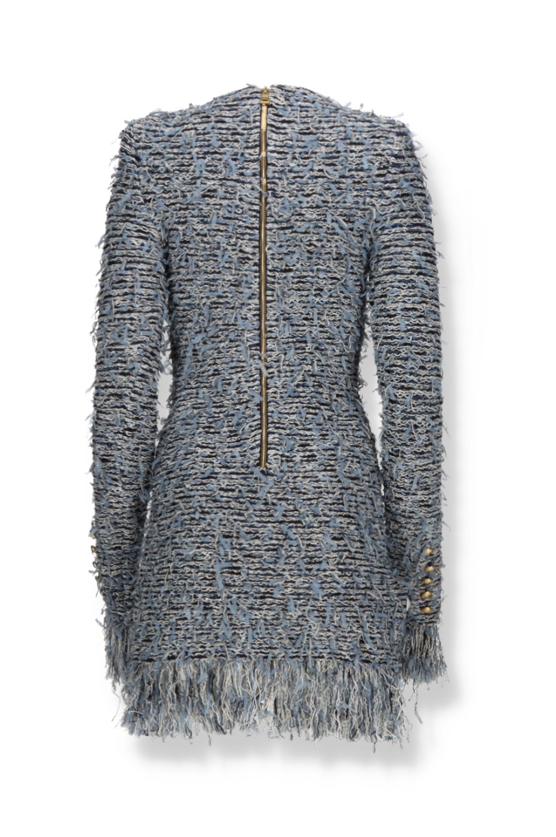 Luxury brands | Balmain Short Long Sleeve Dress - Outlet | Drake Store