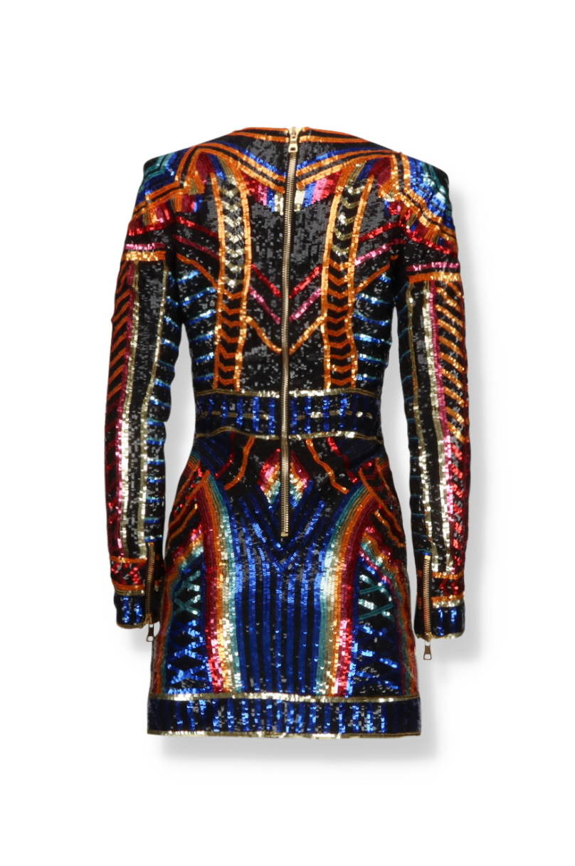 Robe sequin Balmain - Outlet