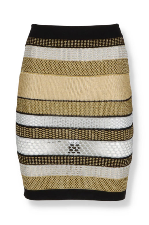 Balmain Striped Skirt - Outlet