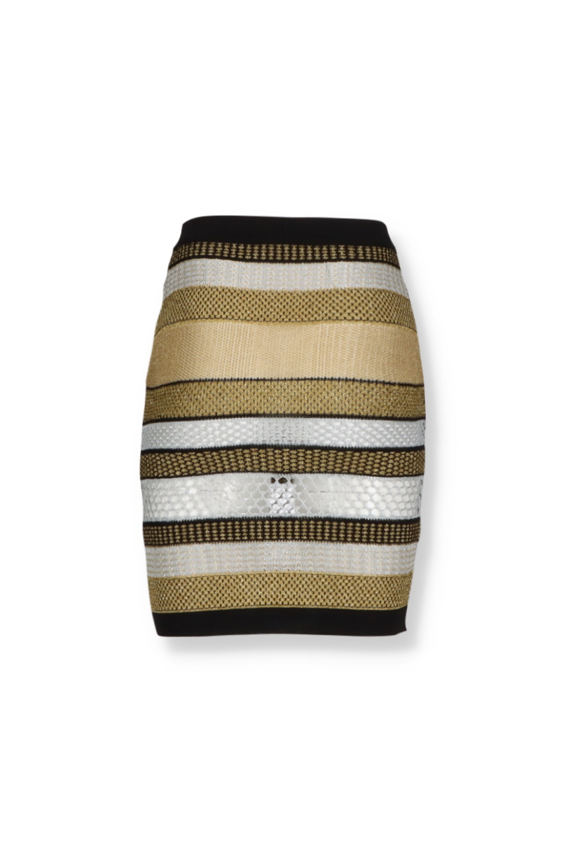 Balmain Striped Skirt - Outlet