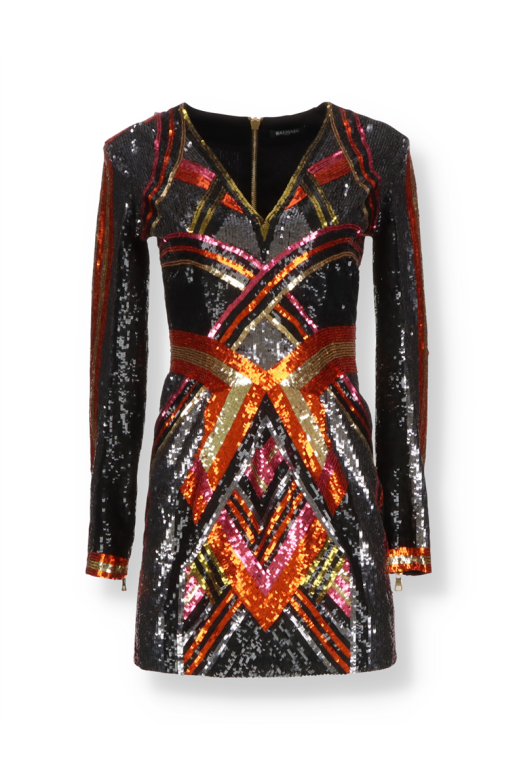 Luxury brands | Sequin Balmain Dress - Outlet | Drake Store