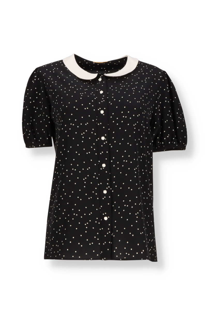 Saint Laurent Polka Dot Blouse  - Outlet