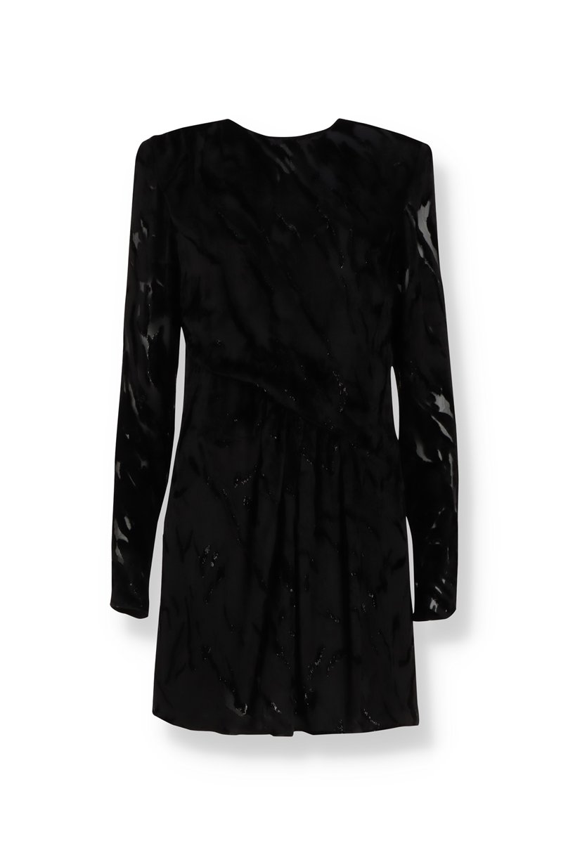 Kleid mit Samtmuster Saint Laurent - - Outlet
