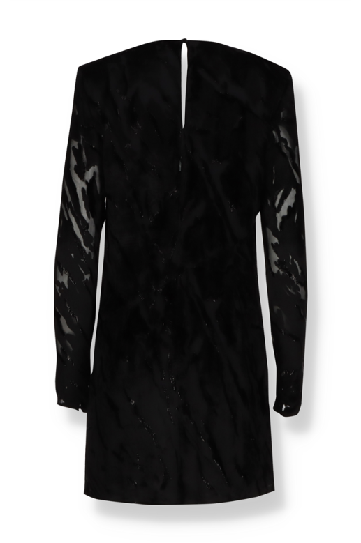 Robe motif velour Saint Laurent -  Outlet