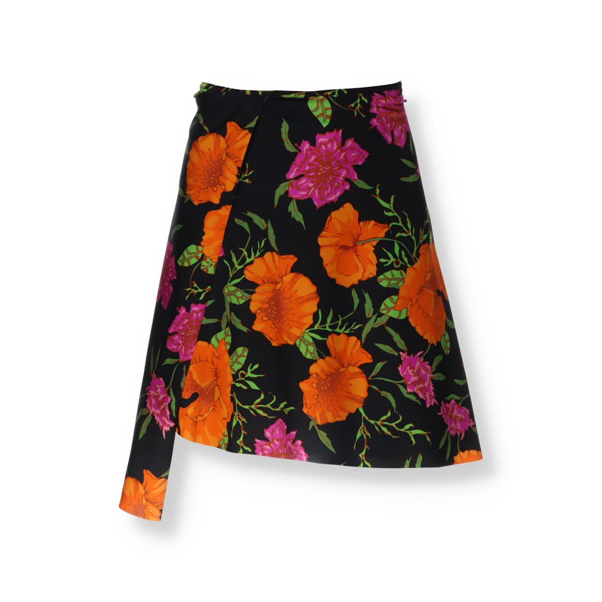Balenciaga Asymmetrical skirt with floral motifs - Outlet