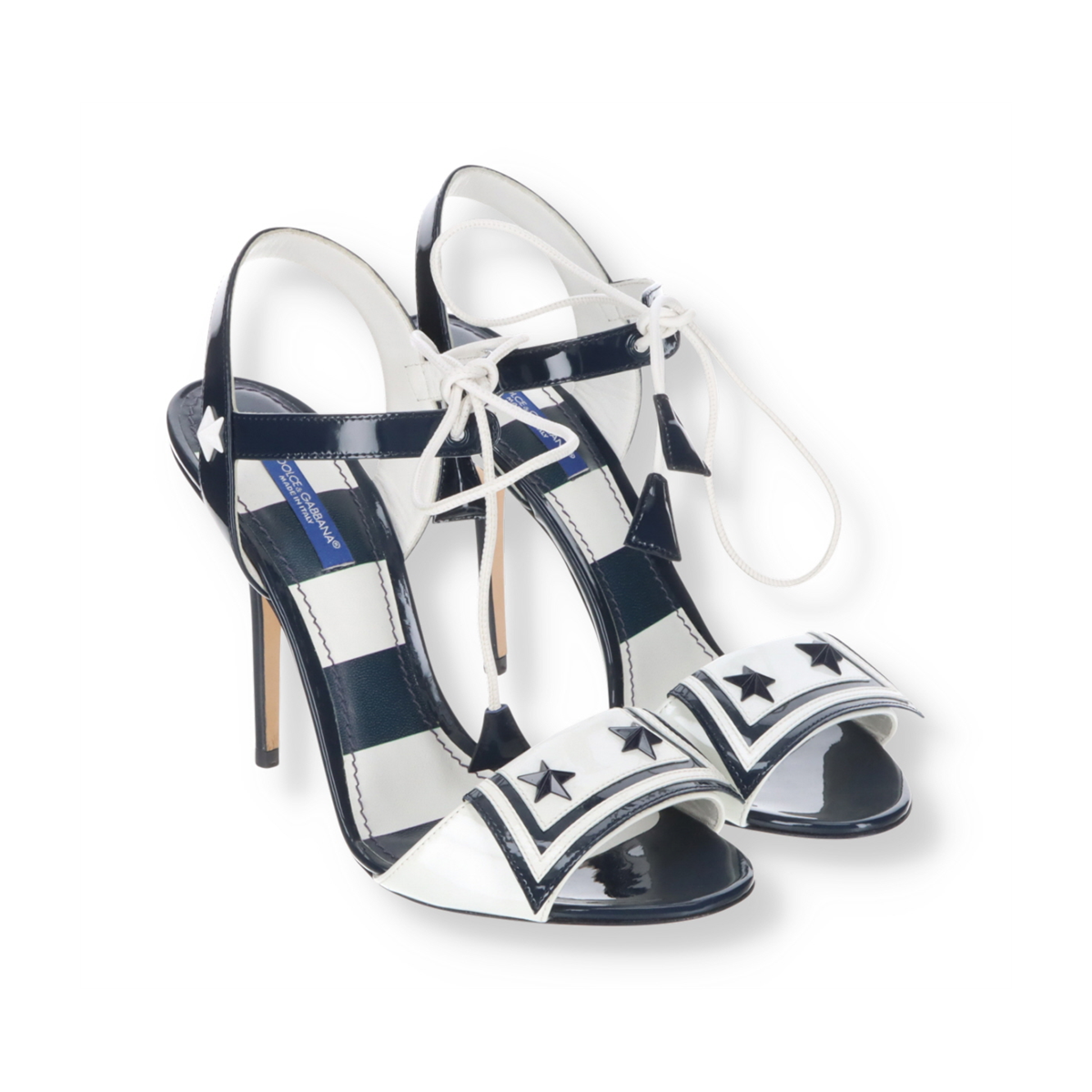 Sandale mit Marineabsatz Dolce& Gabbana - - Outlet
