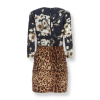 Kleid mit Leopardenmuster und Blümchenmuster Dolce & Gabbana - - Outlet