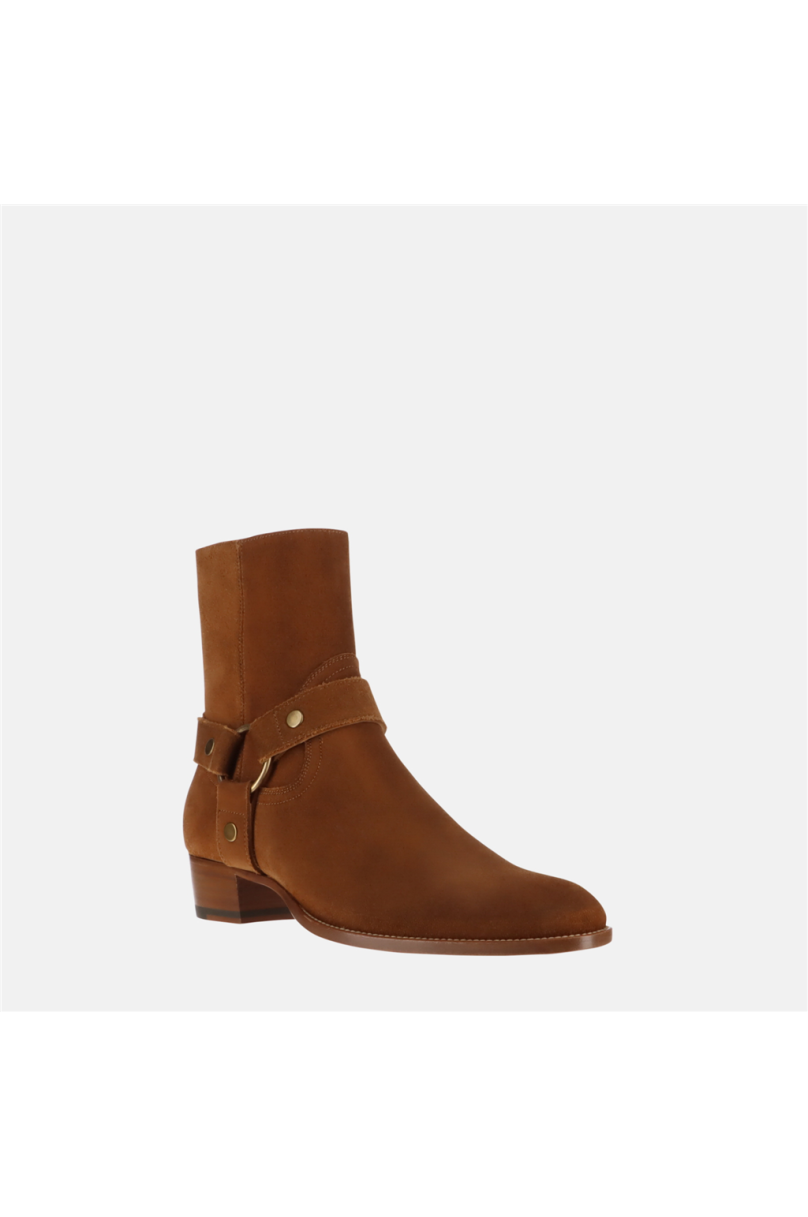 Luxury brands | Saint Laurent Wyatt Harness Boots | Drake Store