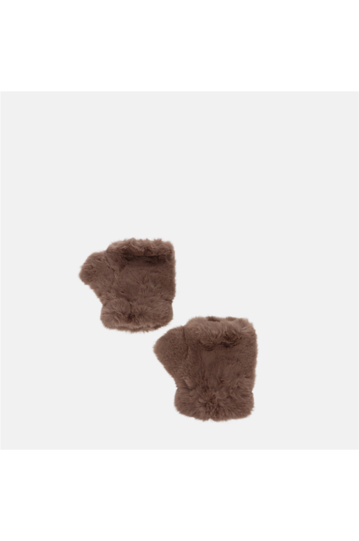 Faux fur on sale fingerless gloves