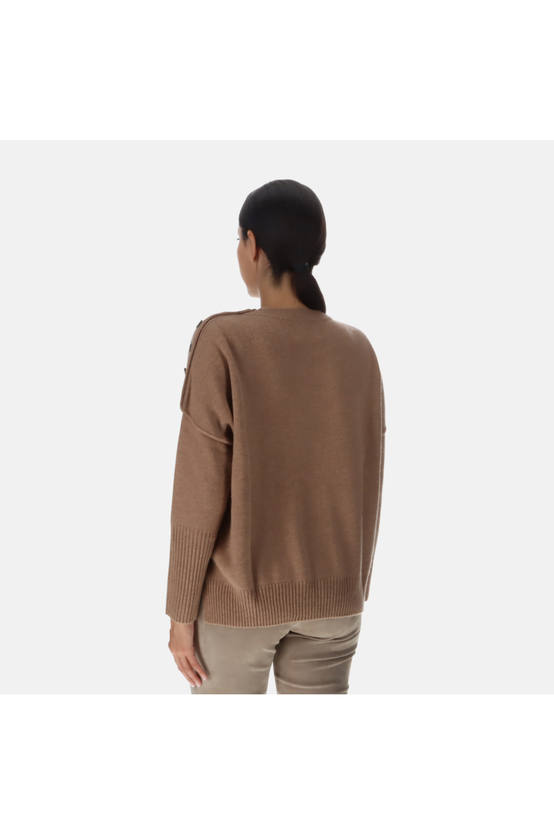 Pull Col Rond Pinky Kujten