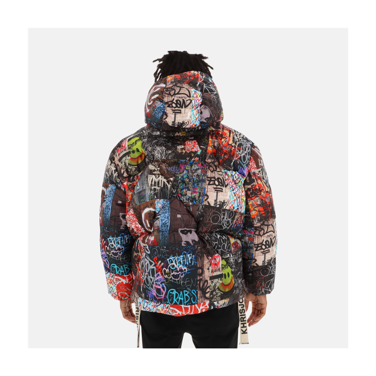 KHRISJOY グラフィティ ダウンジャケット 値下げ】KHRISJOY グラフィティ ダウンジャケット グラフィック ダウン