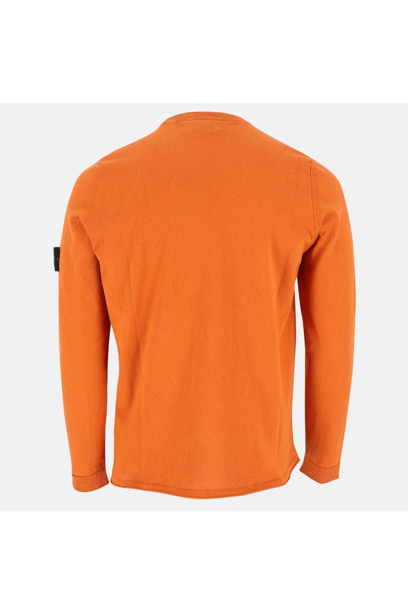 Pull stone island orange hot sale