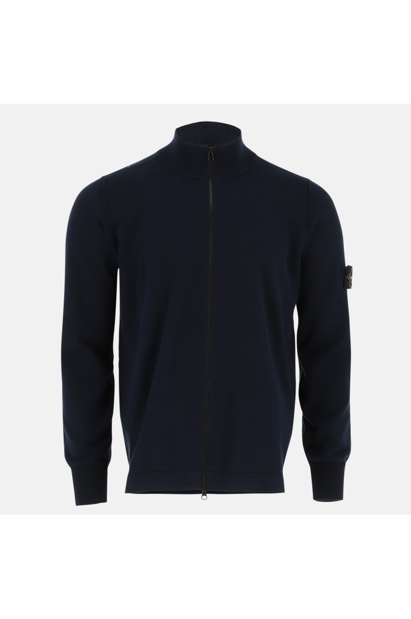 Stone island clearance wool zip cardigan