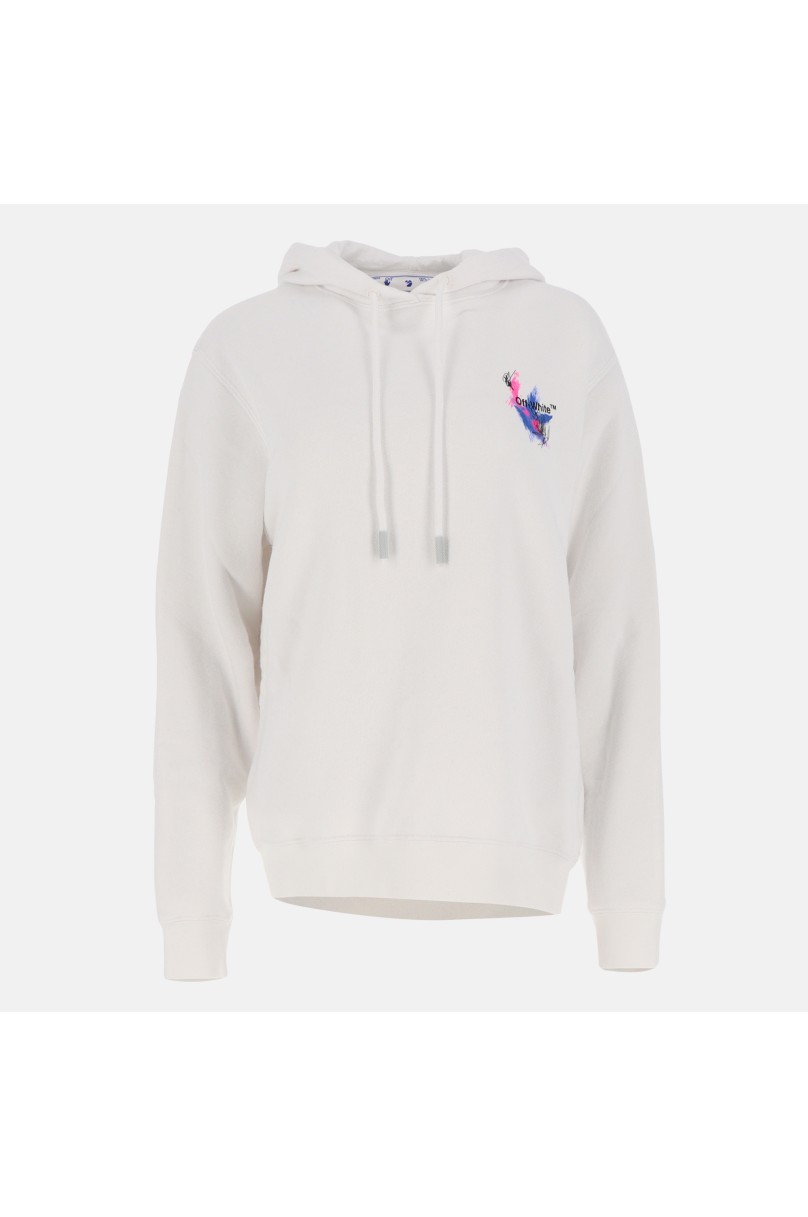 Kapuzen-Sweatshirt Off-White