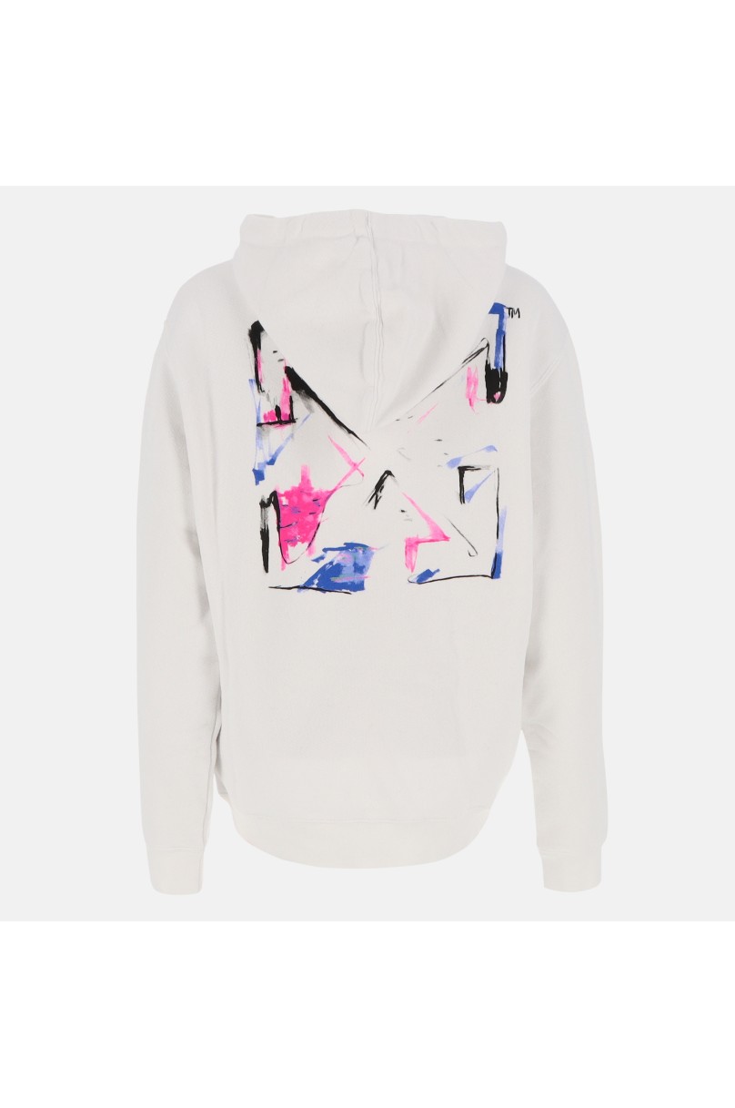 Kapuzen-Sweatshirt Off-White