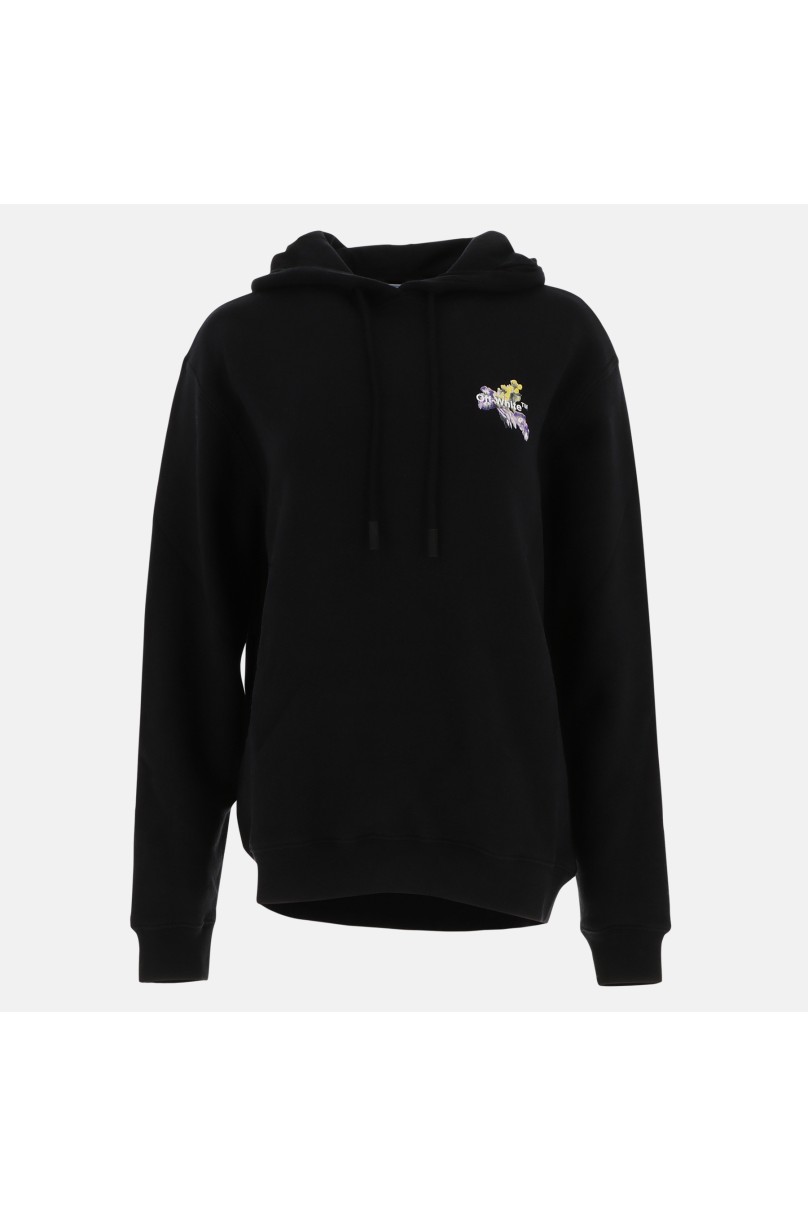 Kapuzen-Sweatshirt Off-White
