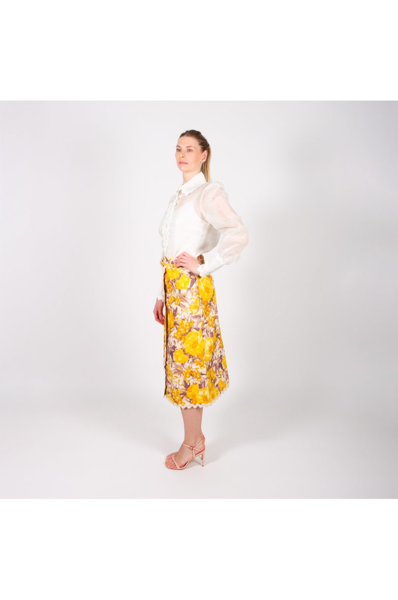 Zimmermann Mi-Long Skirt