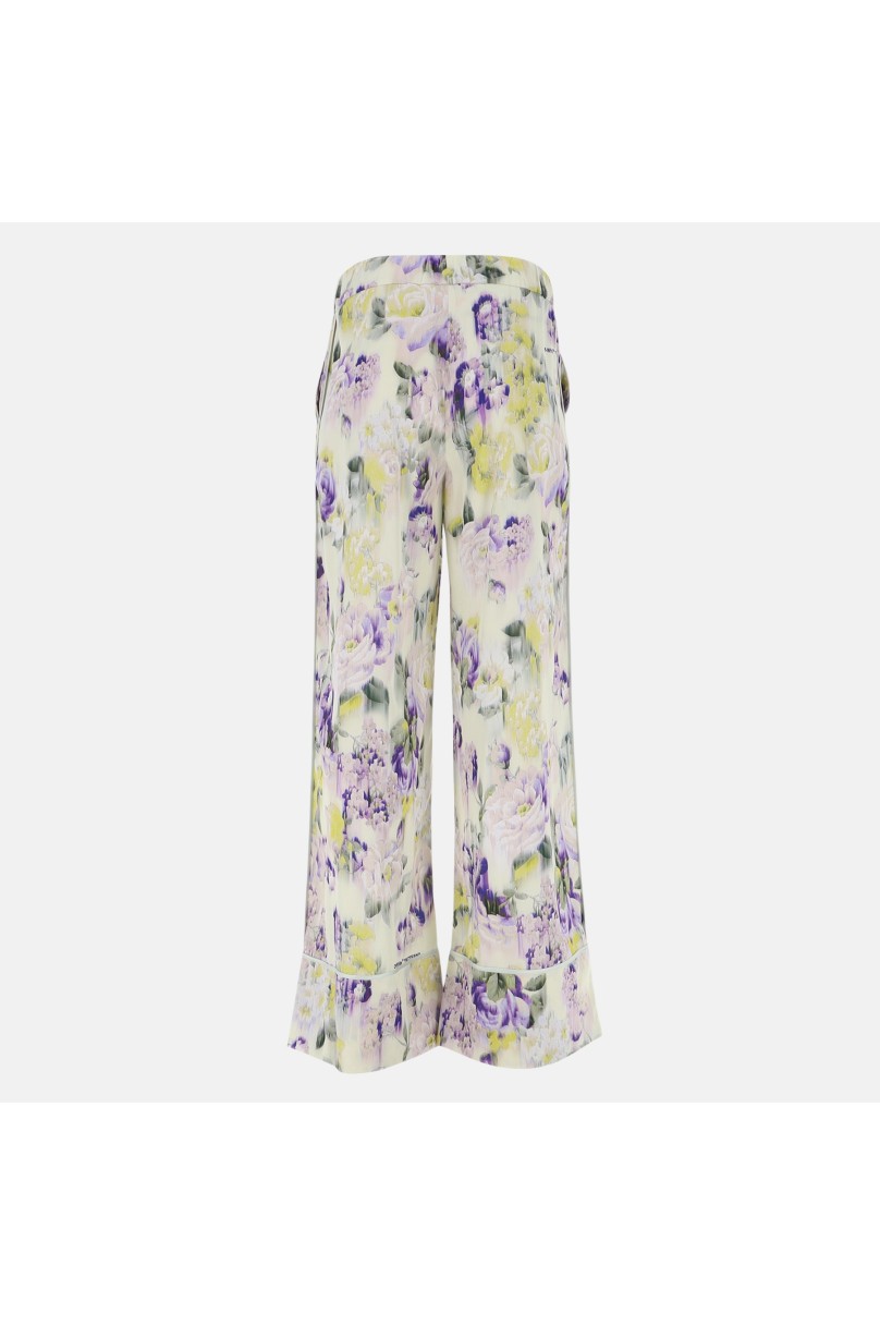 Hose Blümchen Off-White