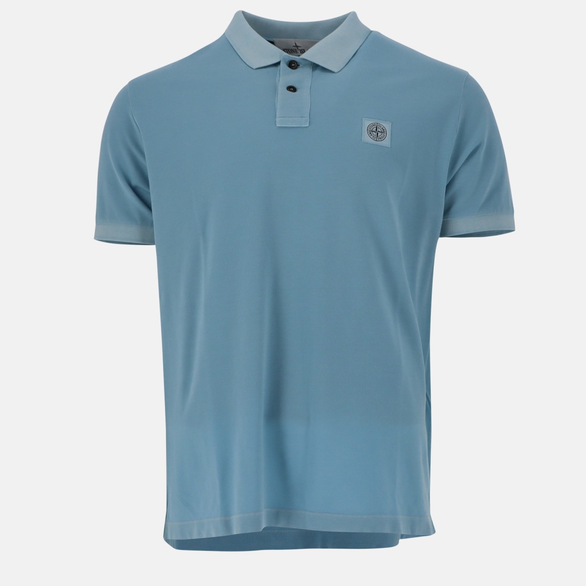 Light blue clearance stone island polo