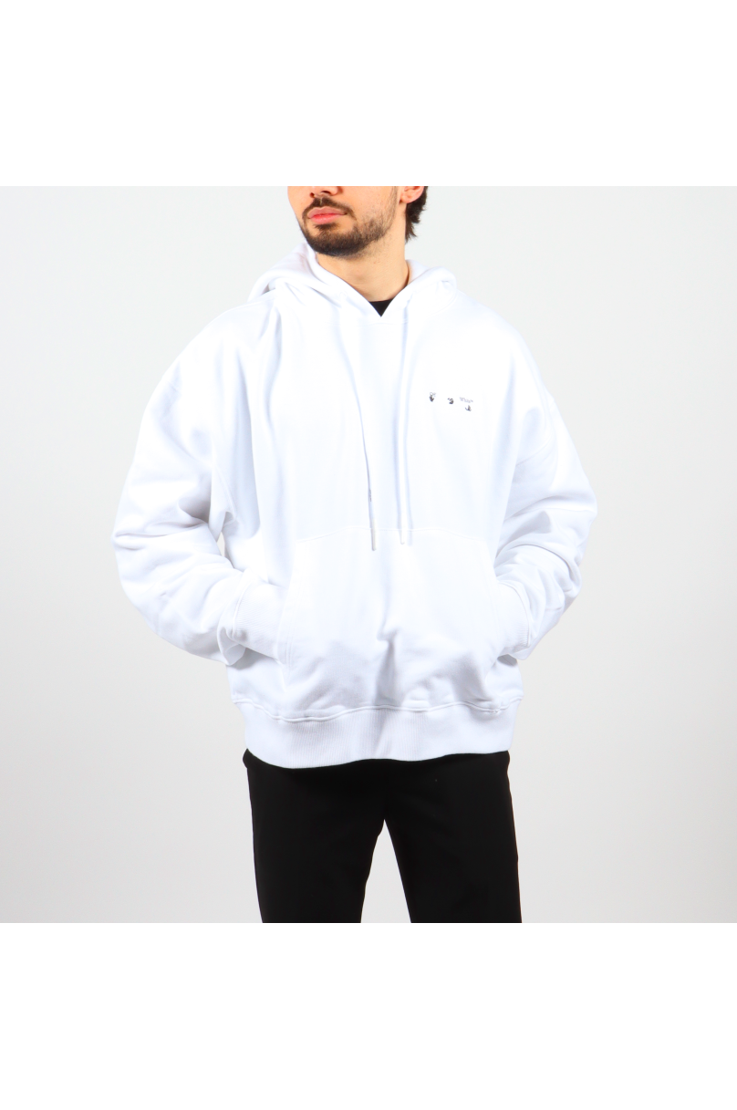 Kapuzen-Sweatshirt Off-White