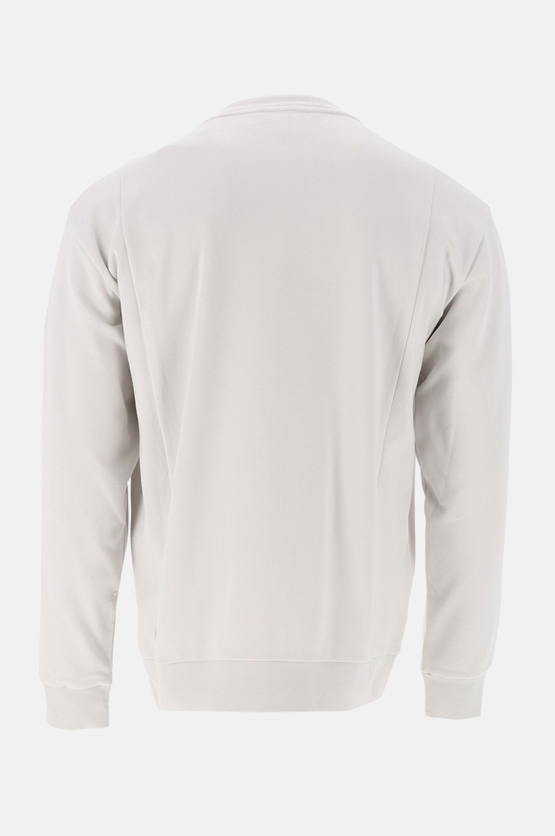 Grey Cotton Quarter Zip Sweatshirt – Drakes US