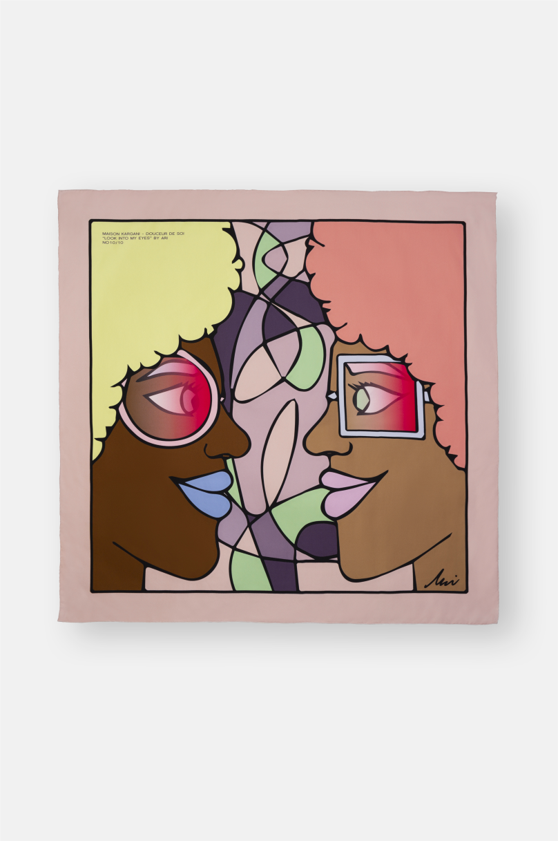 Foulard "Regarde dans mes yeux" Maison Kargani