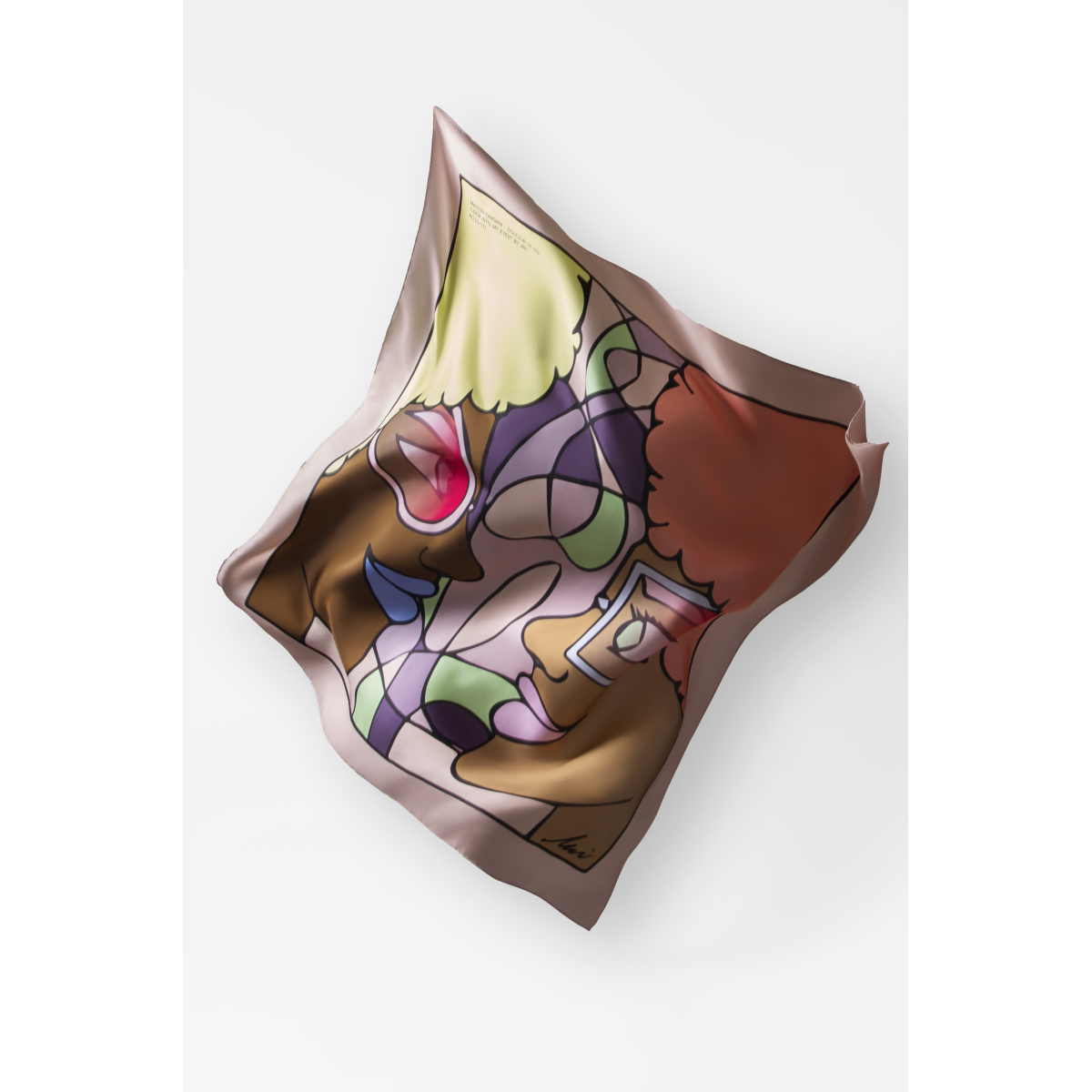 Foulard "Regarde dans mes yeux" Maison Kargani